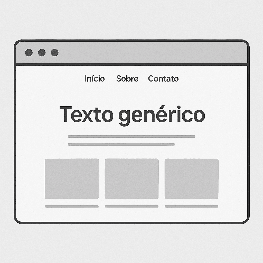 Site Genérico - Antes